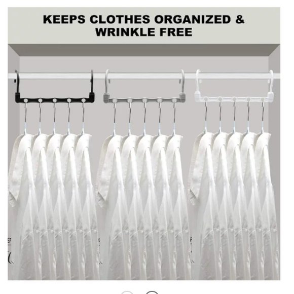 New 12 Pack Sturdy Closet Organizer Hanger for Heavy Clothes - Picture 6 of 8